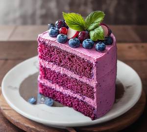 Blueberry cake [1 piece]