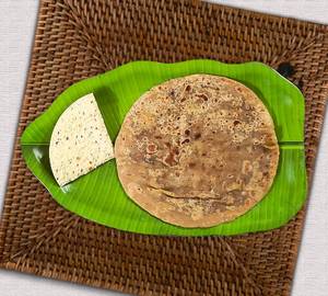 Roasted Papad + Puran Poli
