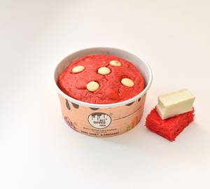 Red Velvet Cookie Bowl Cake