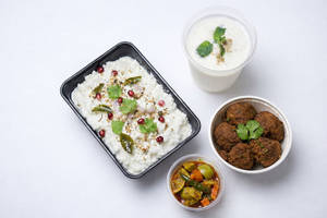Curd Rice & Mutton Chukka Combo