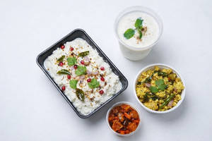 Curd Rice & Spicy Egg Podimas Combo
