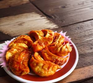 Chicken momos fried [5 pieces]