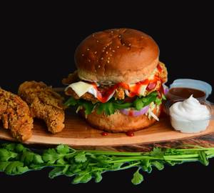 Zinger Chicken Burger Combo