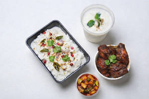 Curd Rice & Madras Chicken Fry Combo