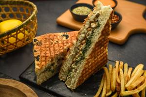 Chicken Focaccia Mushroom Sandwich
