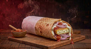 Pizza Paneer Patty Wrap