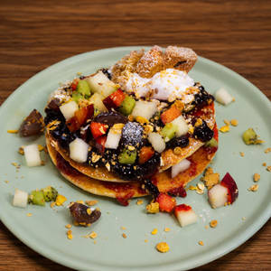 Tropical Berry & Fruit Pancakes
