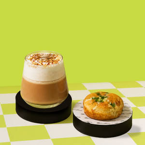 Kesar Badam Chai + Korean Bun