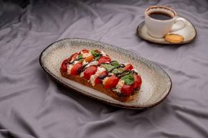 Tomato Basil Sourdough Toast