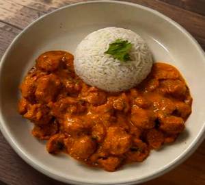 White rice with soya curry