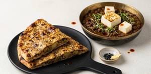 STUFFED KULCHA WITH CHANA