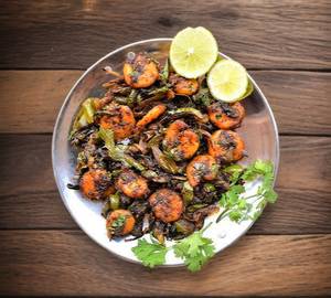Prawns pepper dry
