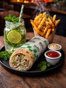 Afgani chaap plus small fries plus any mojito