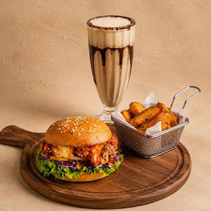 Choose Any Non Veg Burger And Cold Coffee