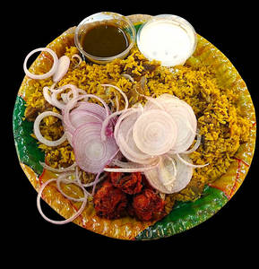 Hoskote Chicken Kushka Rice With 3 Pieces Kebab (500 Ml)