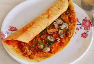 Mushroom Curry Dosa