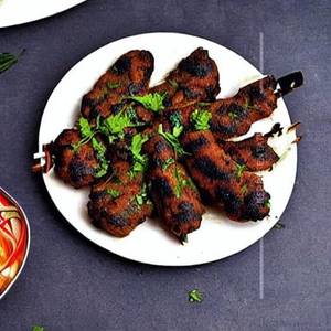 Laham malai seekh kabab