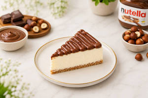 Nutella Cheesecake Slice