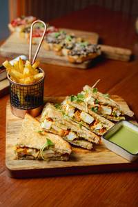 Indie-style Paneer Tikka Sandwich