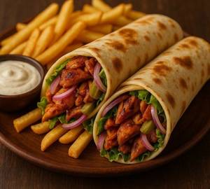 Fries Loaded Chicken Shawarma