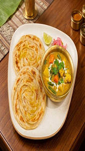 Veg Korma With Tawa Laccha Paratha