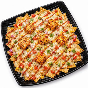 Baked Cheese Loaded Nachos