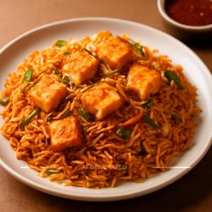 Panner Schezwan Rice
