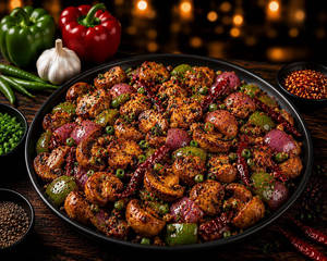 Chilli Mushroom Dry