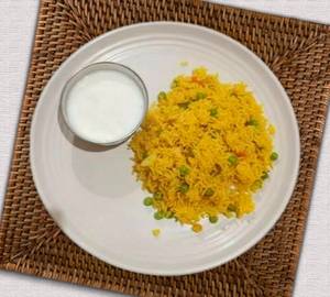 Vegetable Fried Rice with Curd