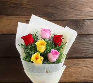 6 Mix Rose Bookey