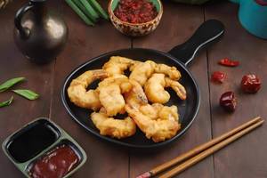 Golden Fried Prawns