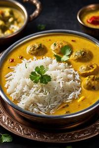 Punjabi Kadhi + Chawal