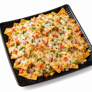 Baked Cheese Veg Nachos