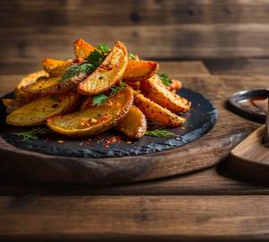 Crispy Peri Peri Potato Wedges (12 Pices)