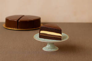 Triple Chocolate Tuxedo Cake Pastry