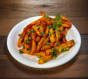 Honey chilli potato