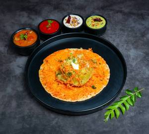 Open Butter Masala Dosa