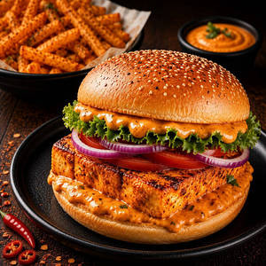 Paneer Makhni Burger
