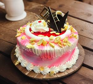 Kaju Gulkand Cake