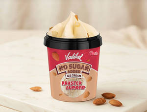 Roasted Almond No Sugar Ice Cream Cup - (110 Ml)