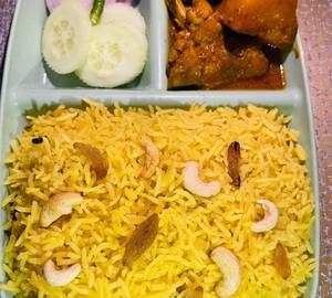 Bashanti Pulao With Chicken Kasha