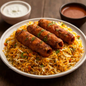 Chicken Kabab Biryani