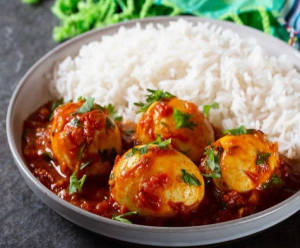 Rice Egg Curry Bowl