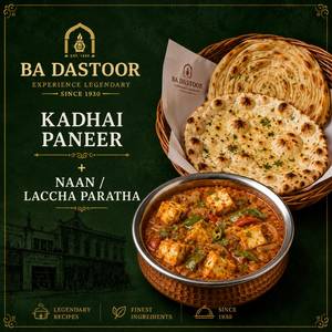 Kadhai Paneer + Naan/Laccha Paratha