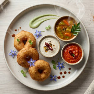 Medu Vada Sambar (3 nos)