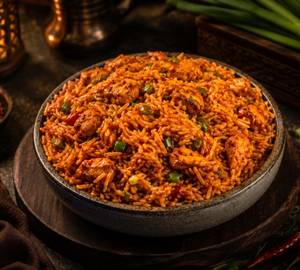 Schezwan Fried Rice With Chicken