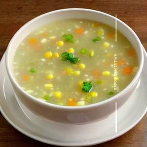 Veg sweet corn soup