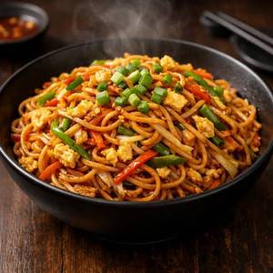 Schezwan Egg Noodles