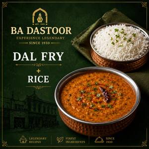 Dal Fry + Rice