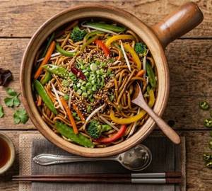 Veg noodles soup